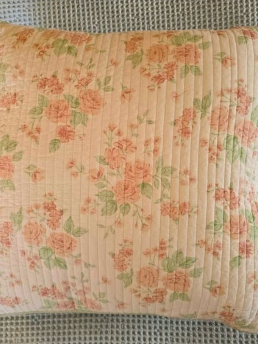 Beautiful Pink Rose Floral Shabby Chic Decorative Pillow 20"x20"